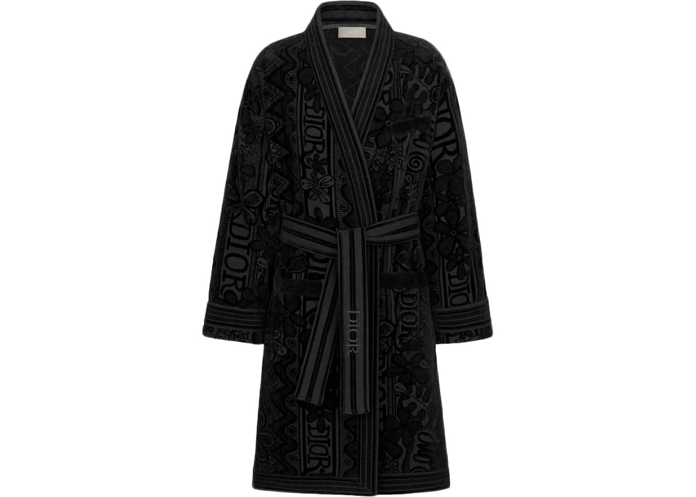 Dior Dior And Shawn Bath Robe Black | REVERSIBLE