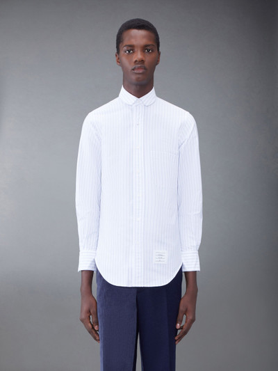 Thom Browne Shadow Pinstripe Oxford Round Collar Shirt outlook