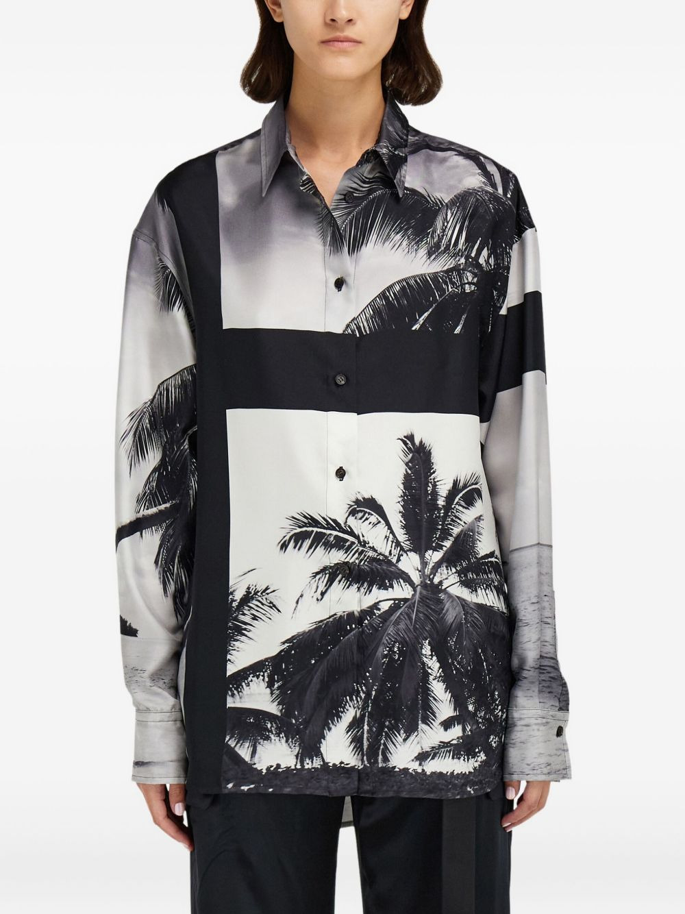 palm-tree print shirt - 3