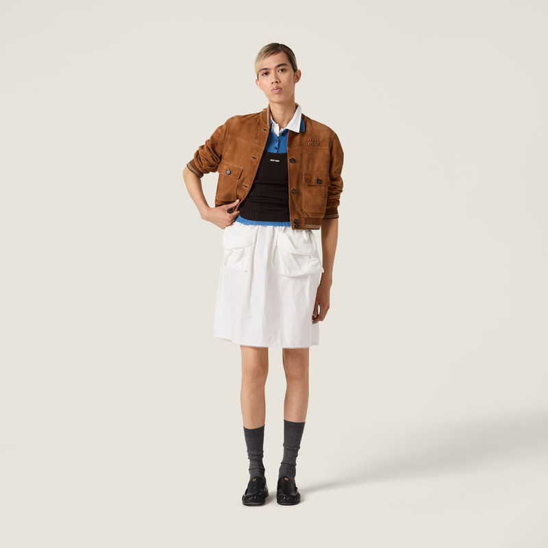 Miu Miu Ribbed knit wool tank top outlook