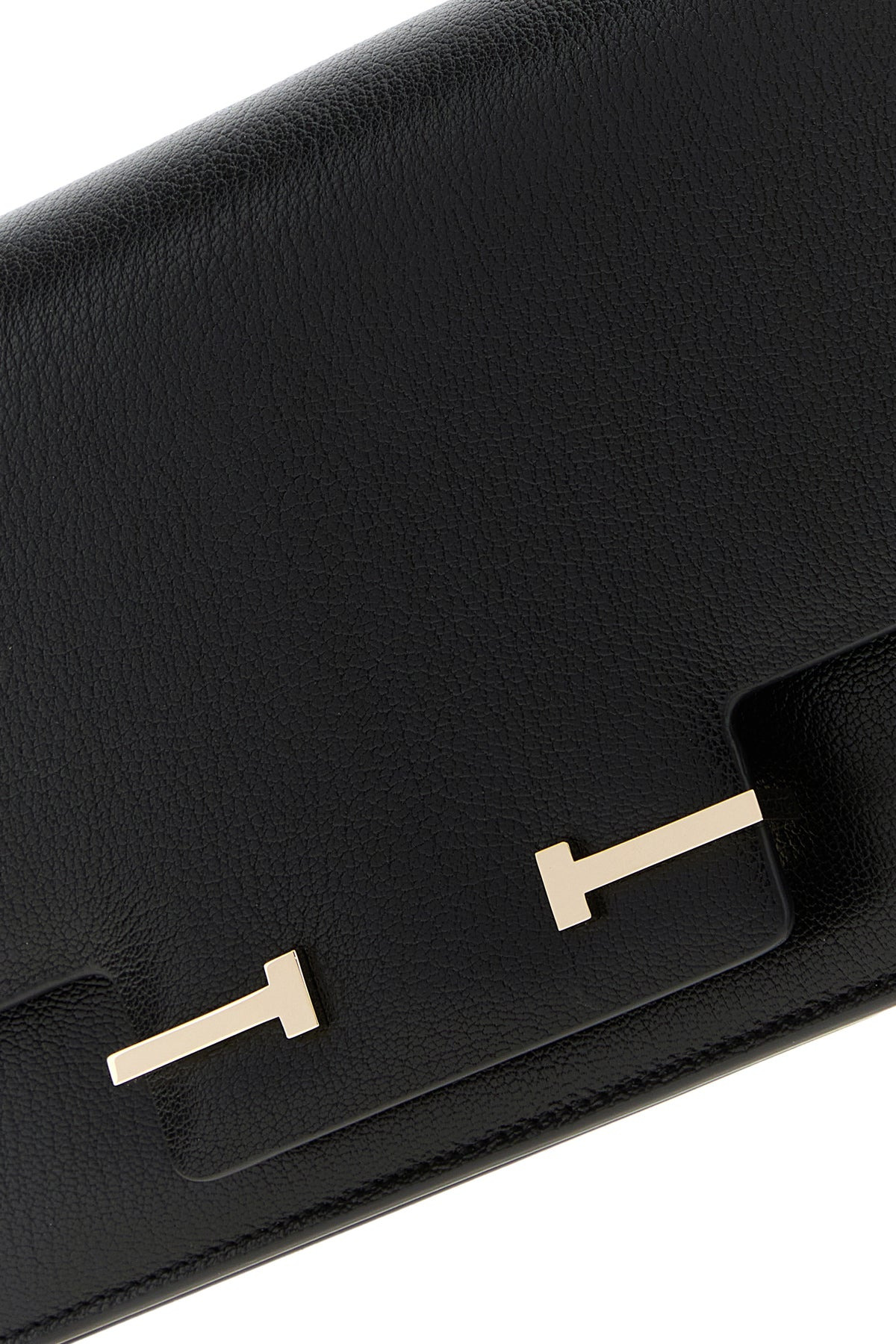 Black leather crossbody bag - 4