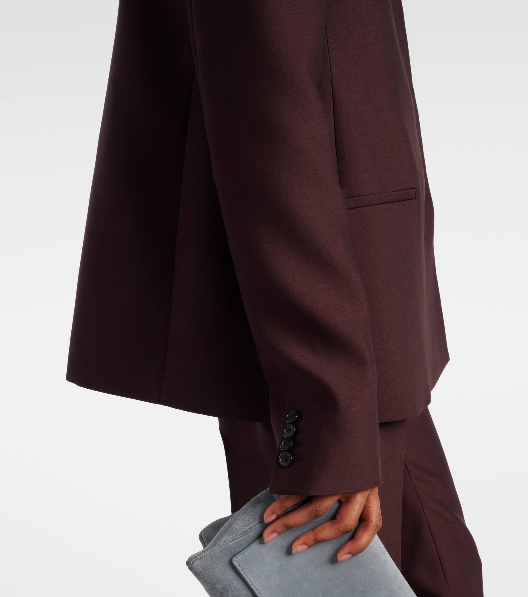 Silvannah wool and silk blazer - 6