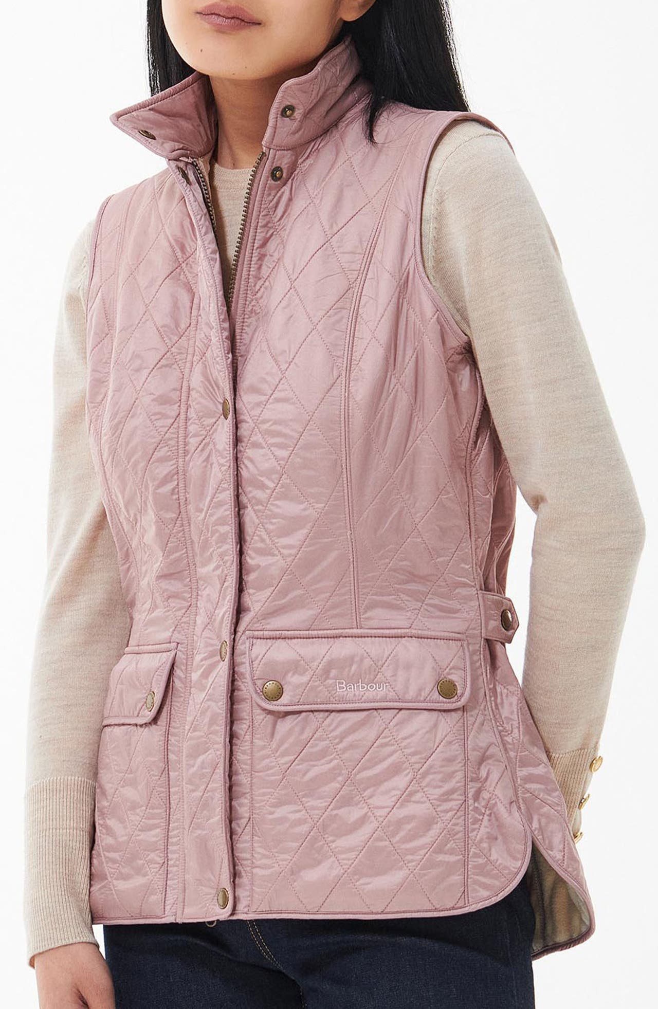Barbour Barbour Wray Fleece Lined Vest in Gardenia at Nordstrom