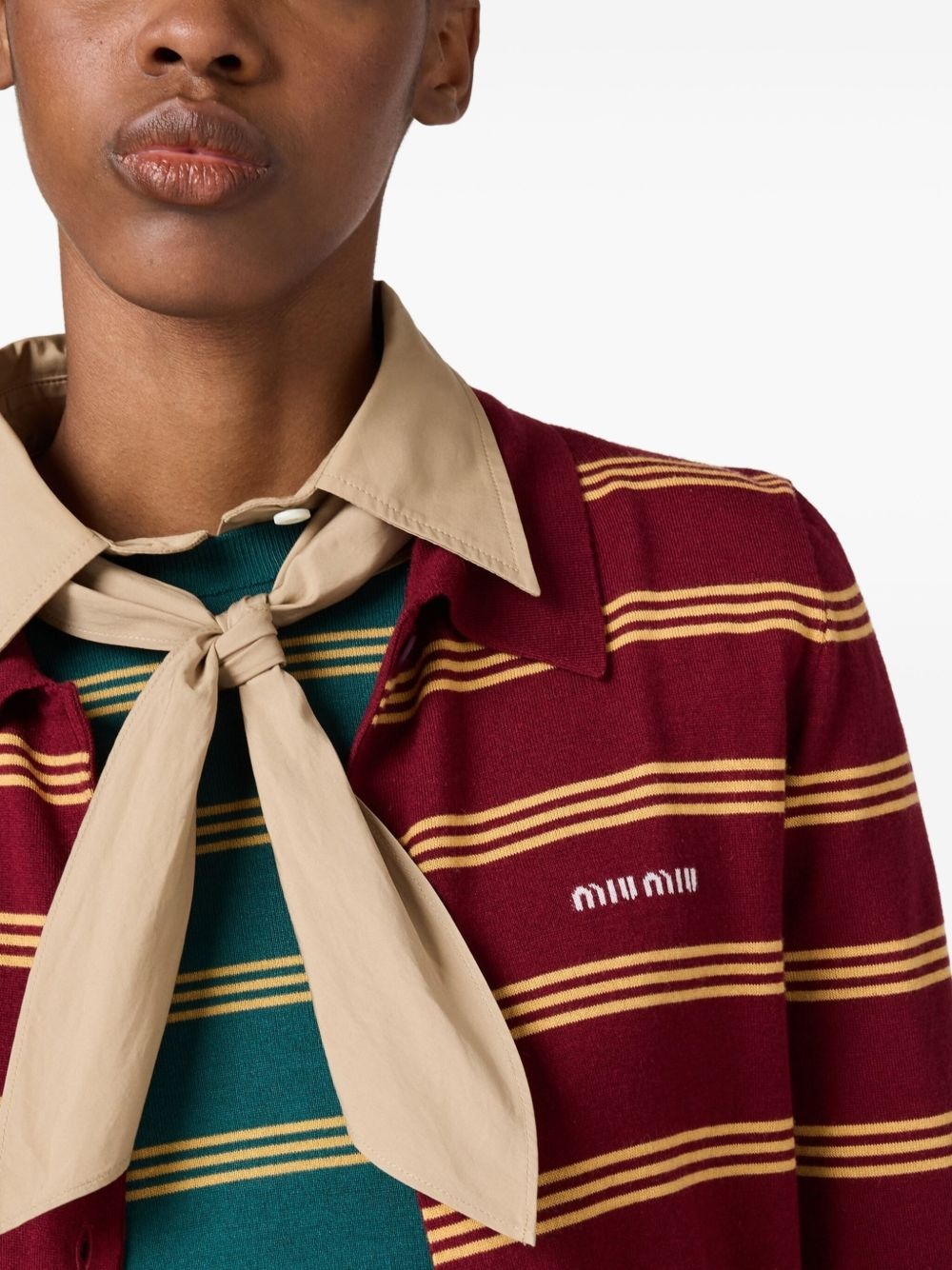 striped cardigan - 5