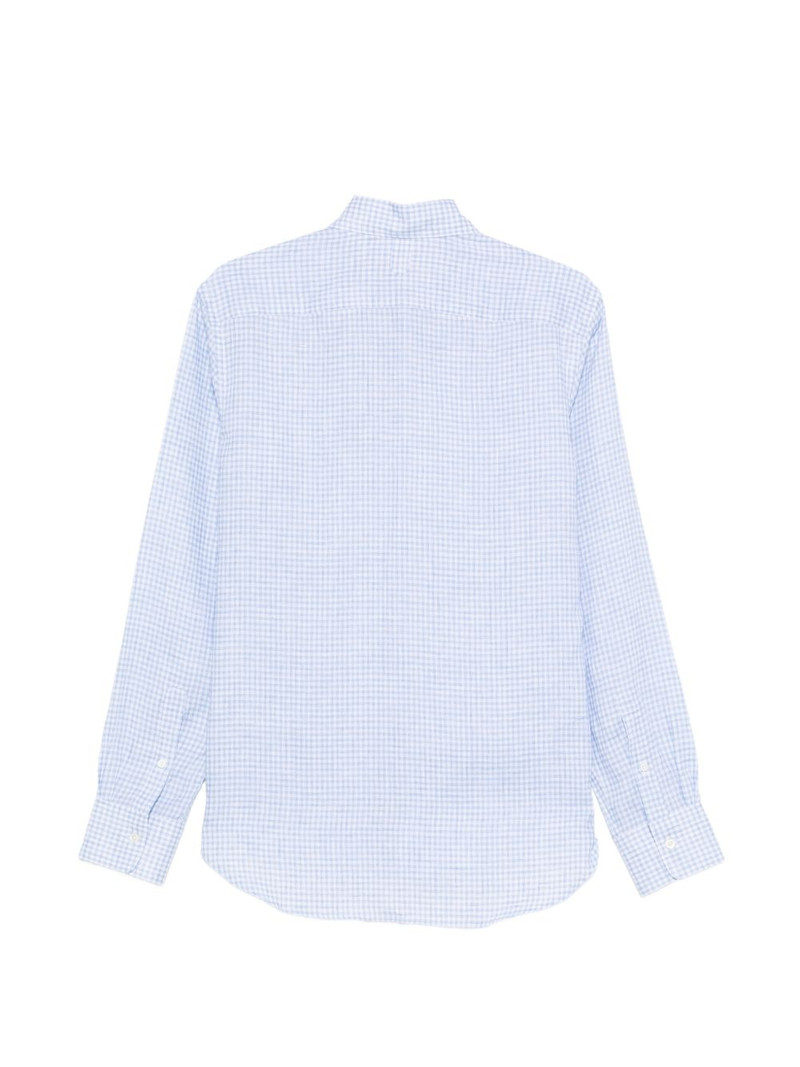 Canali gingham-pattern shirt outlook