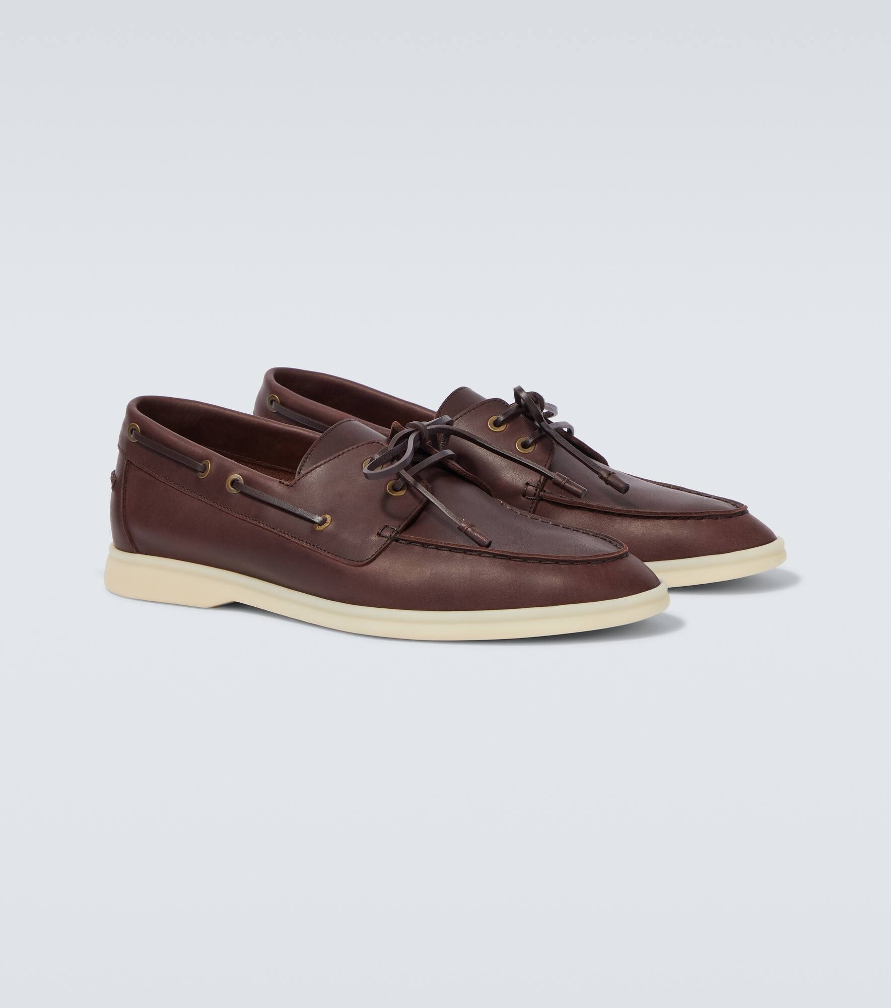 Sea-Sail Walk leather boat shoes - 5