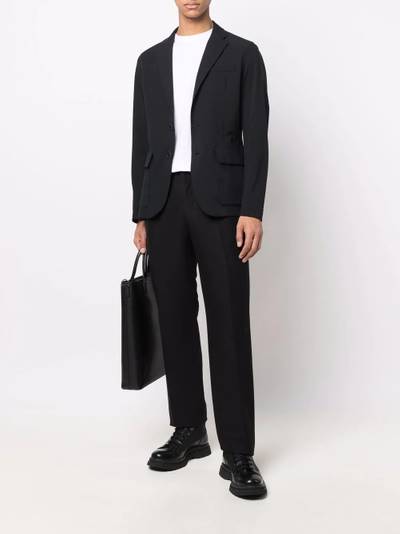 Herno single-breasted fitted blazer outlook