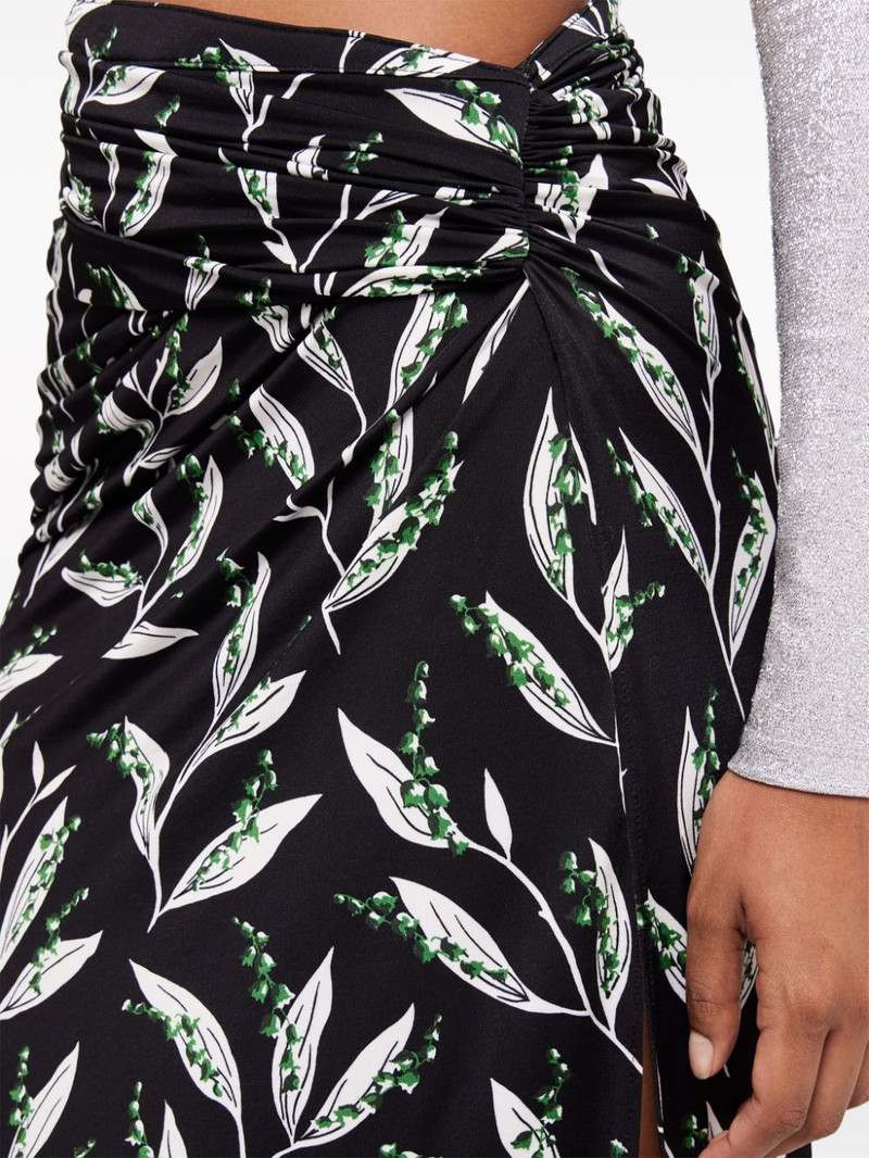 graphic-print high-waist maxi skirt 4