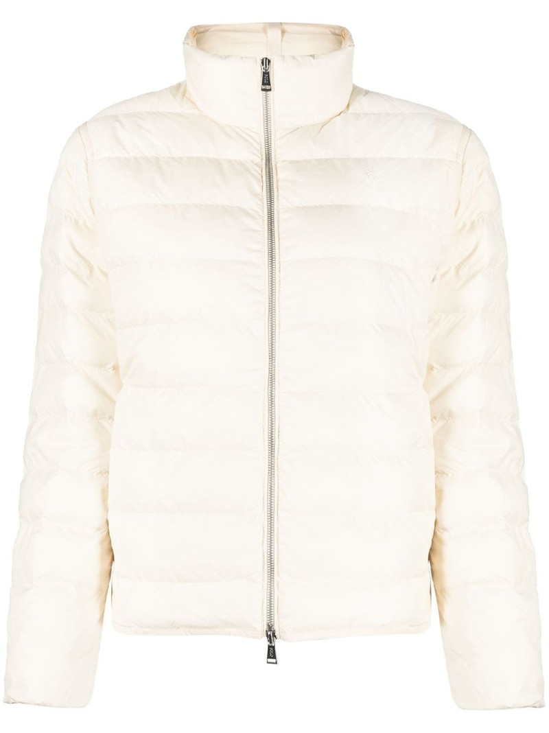 funnel-neck quilted jacket 1