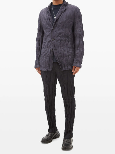 ISSEY MIYAKE Crinkled single-breasted down-filled shell blazer outlook