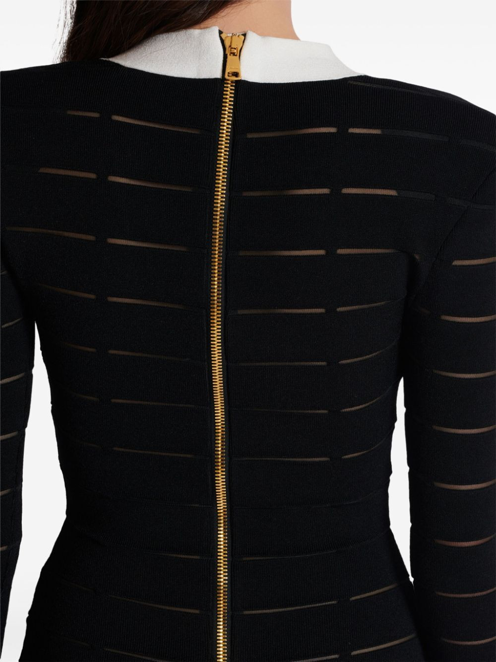 Balmain Women Buttoned Knit Short Dress - 3