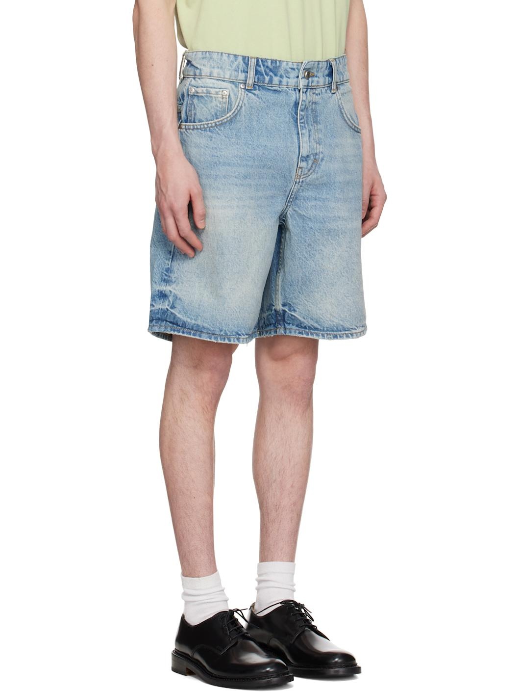Blue R10T Tailored Denim Shorts - 2