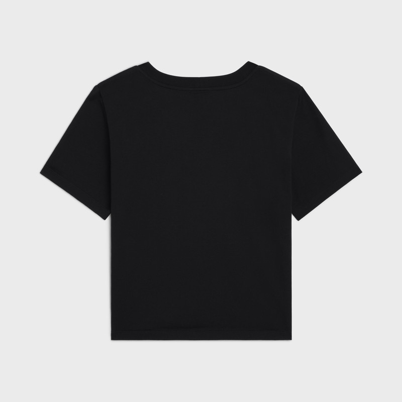 CELINE celine paris boxy T-shirt in cotton jersey outlook