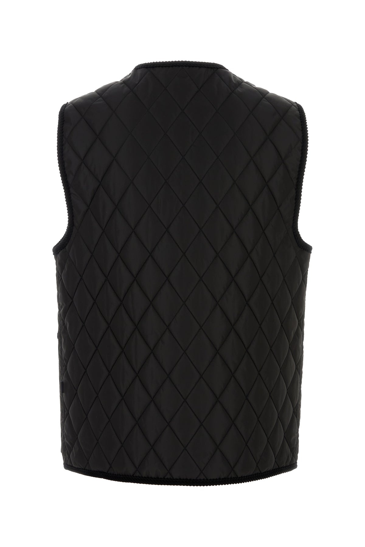 Black nylon sleeveless jacket - 2