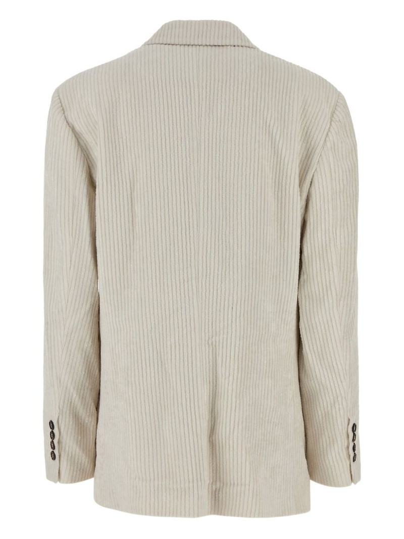 Brunello Cucinelli corduroy button blazer outlook