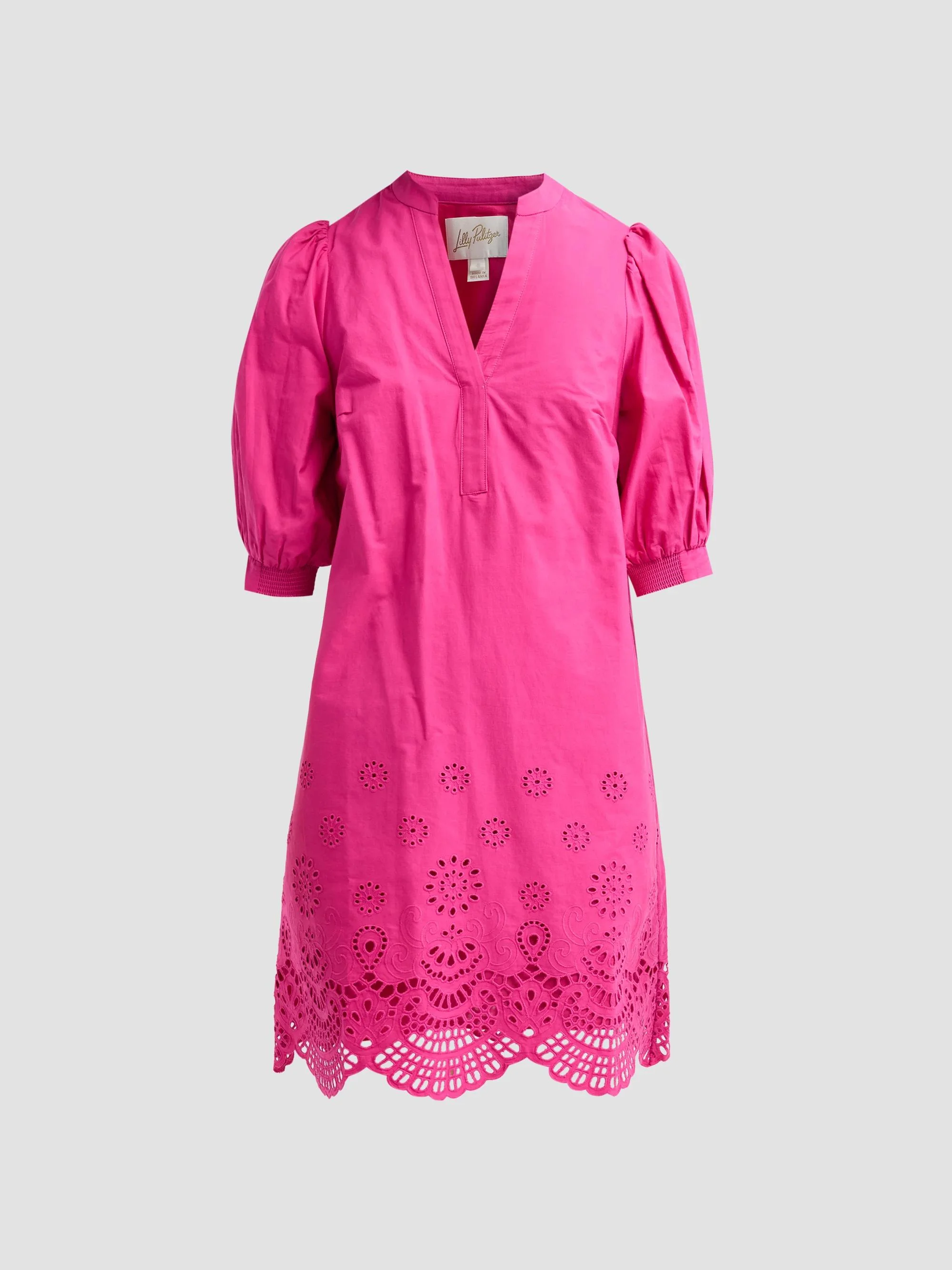 Women's Mialeigh Scalloped Eyelet Mini Dress - Berry Bouquet - 1