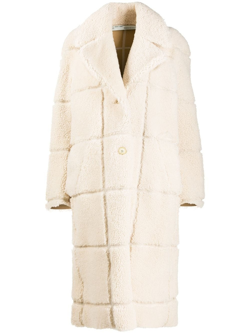 grid motif coat 1