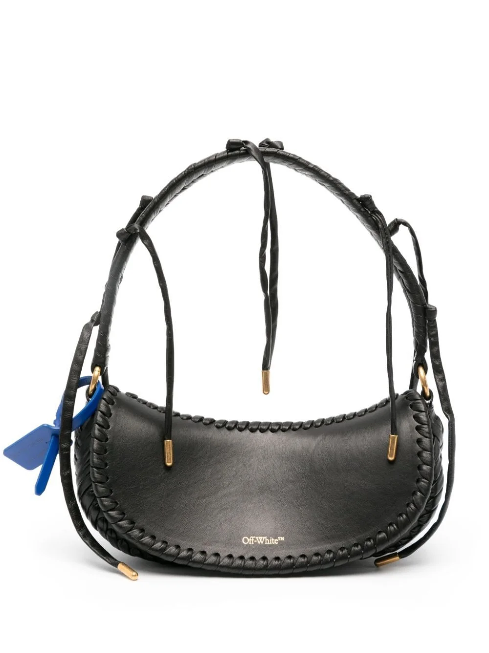 braided-trim tote bag - 1