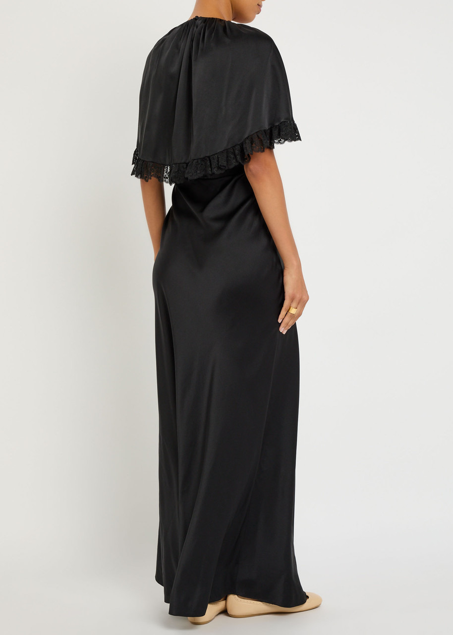 Chloe Cape-effect Silk Gown - 3