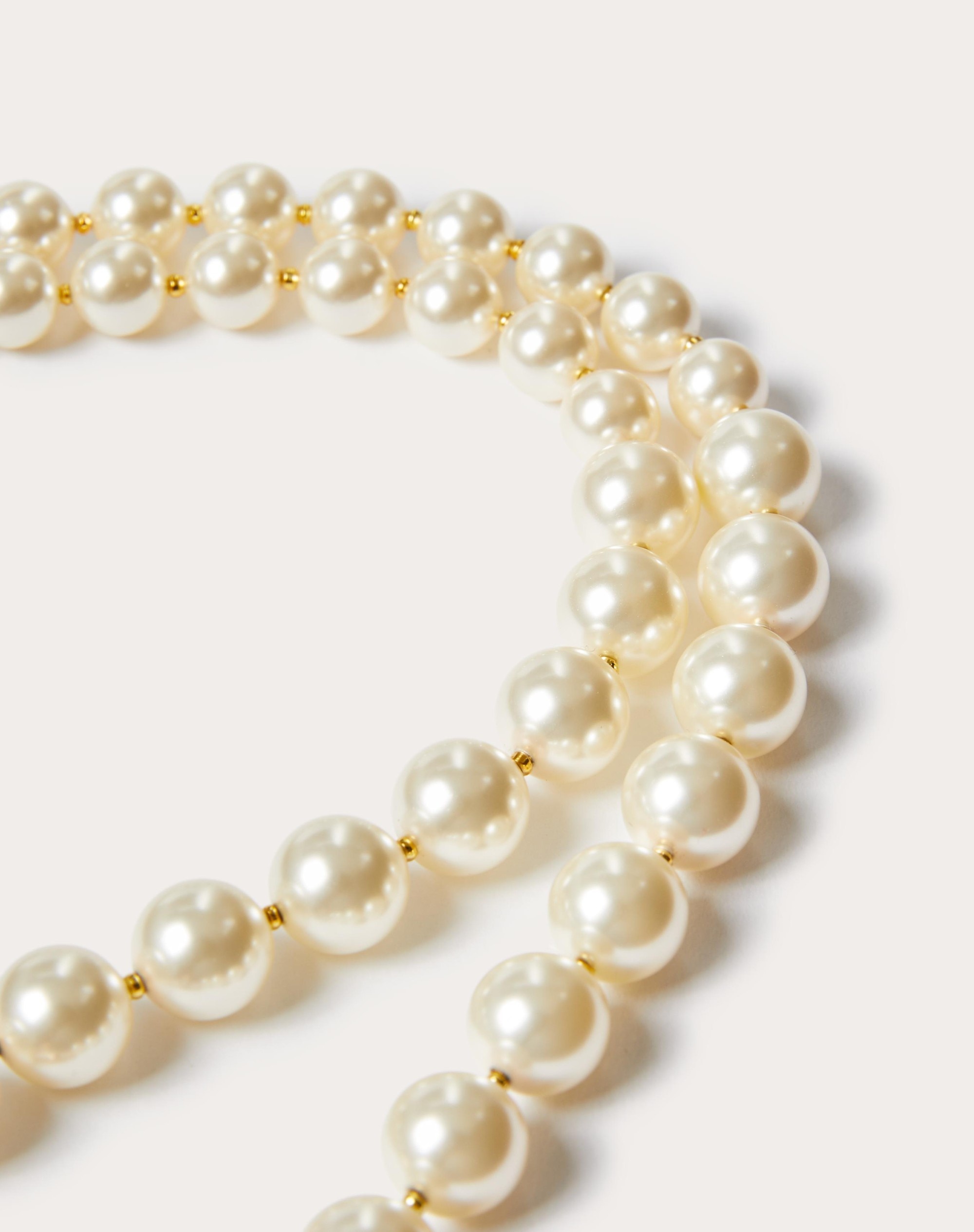 VLOGO SIGNATURE METAL NECKLACE WITH SWAROVSKI® PEARLS - 3