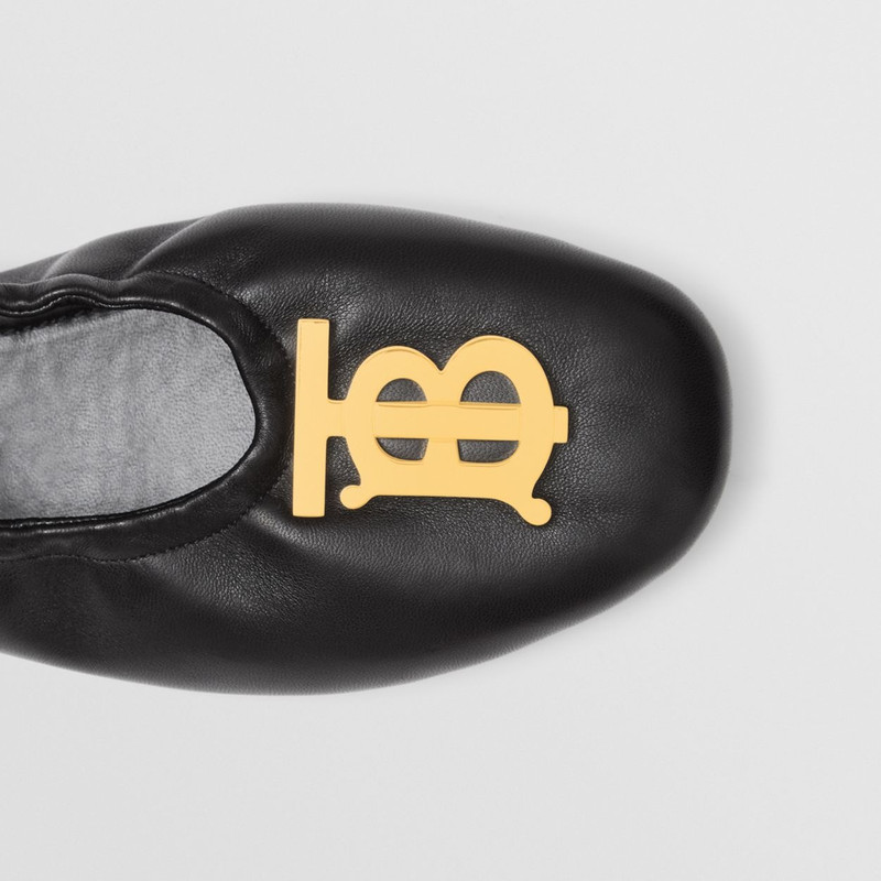 Burberry Monogram Motif Lambskin Ballerinas outlook