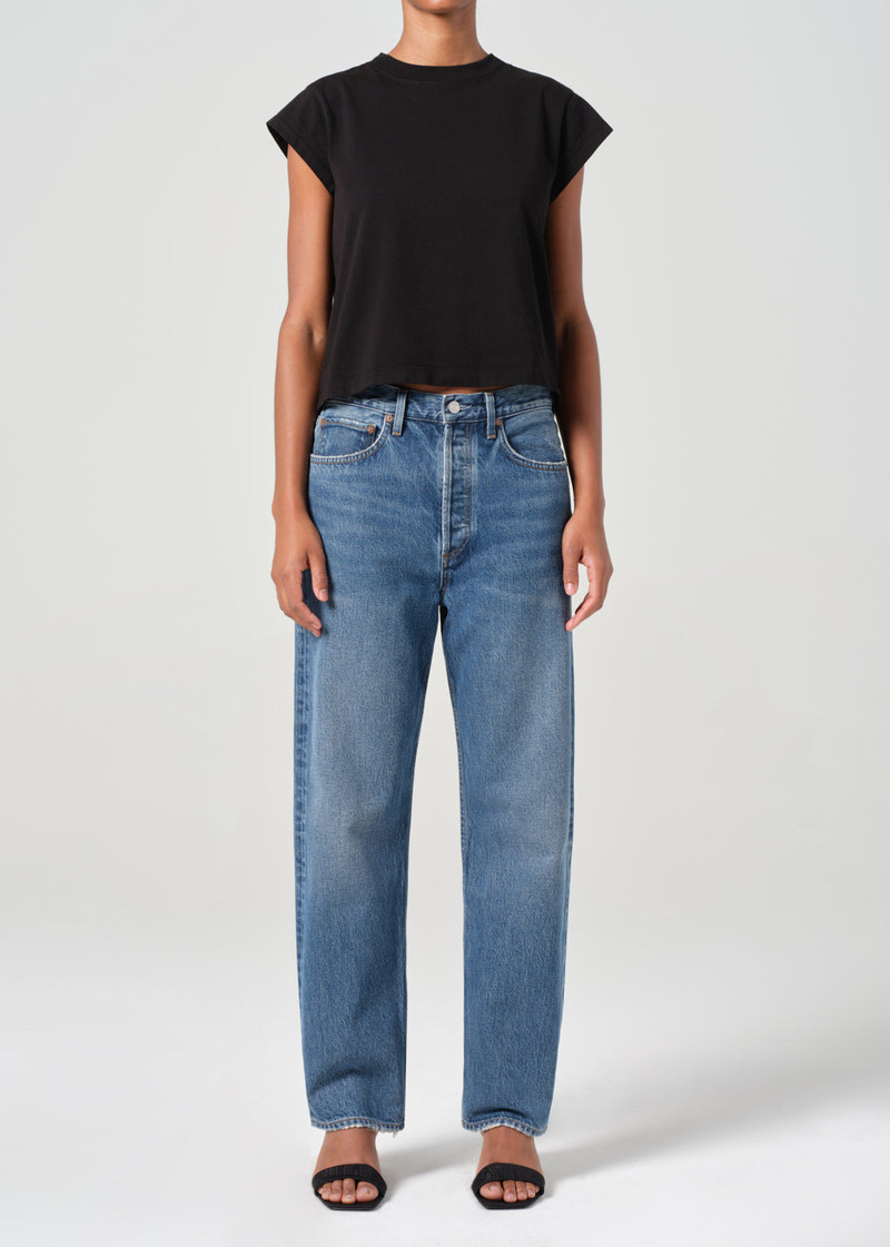 AGOLDE 90'S MID RISE STRAIGHT IN ESSENCE outlook