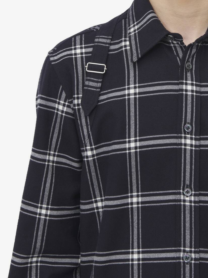 Tシャツ・カットソー alexander mcqueen TWIN NEEDLE HARNESS SHIRT Alexander McQueen Twin Needle Harness Shirt | REVERSIBLE