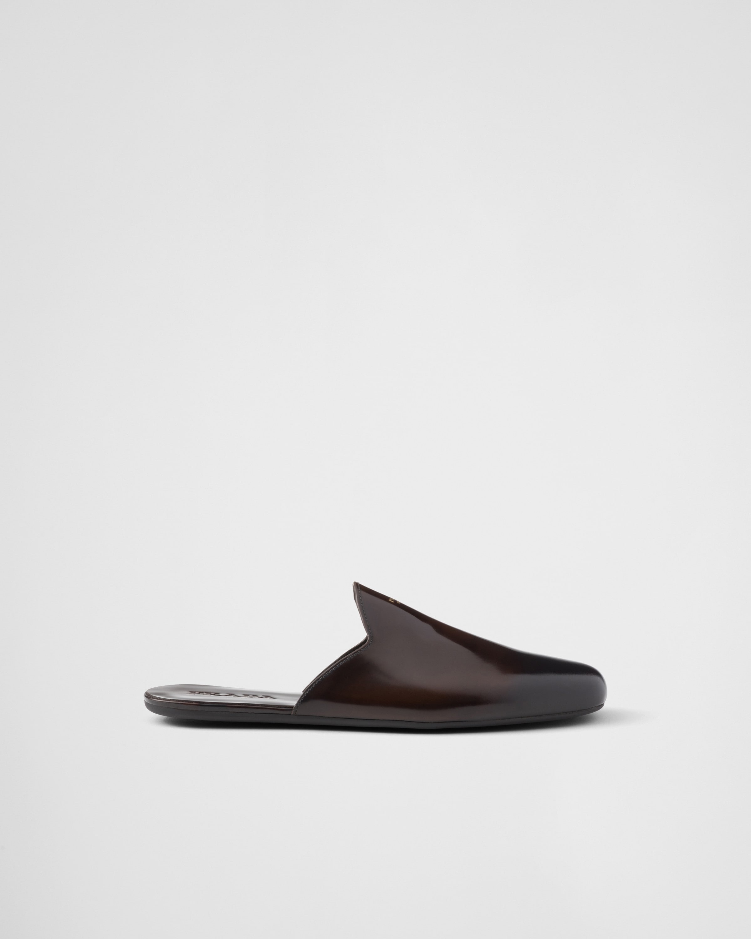 Brushed leather mules - 2