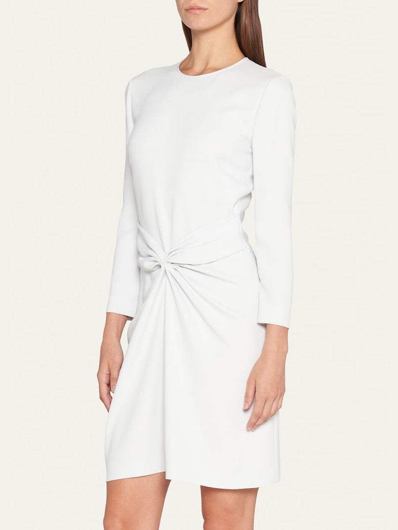 GIORGIO ARMANI Ruched Long-Sleeve A-Line Dress outlook