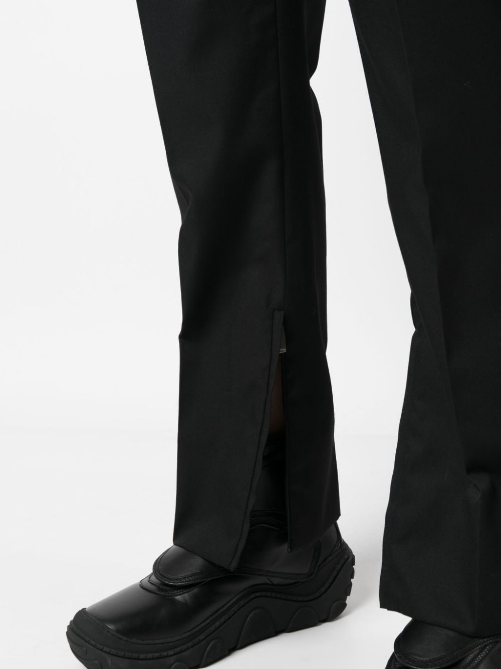 straight-leg wool trousers - 5