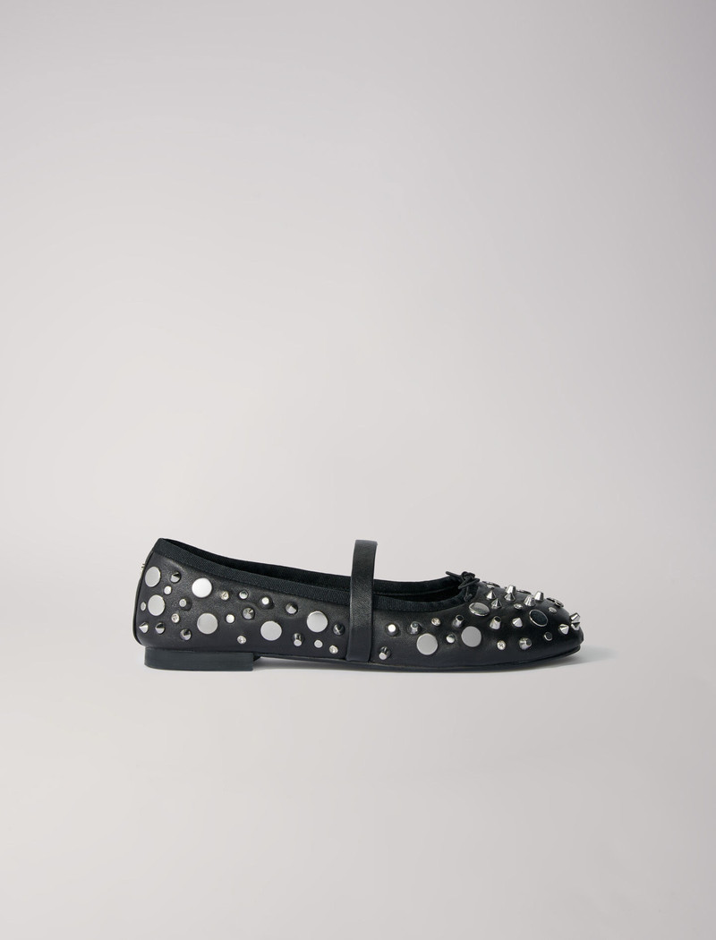 Studded ballet flats 9