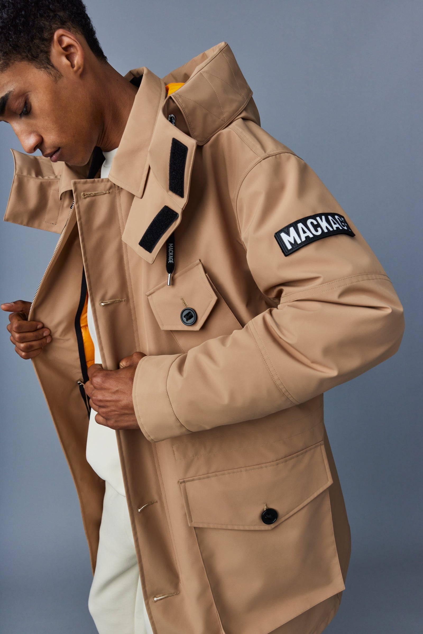 HARLEM Bonded Tech down parka with hood - 6