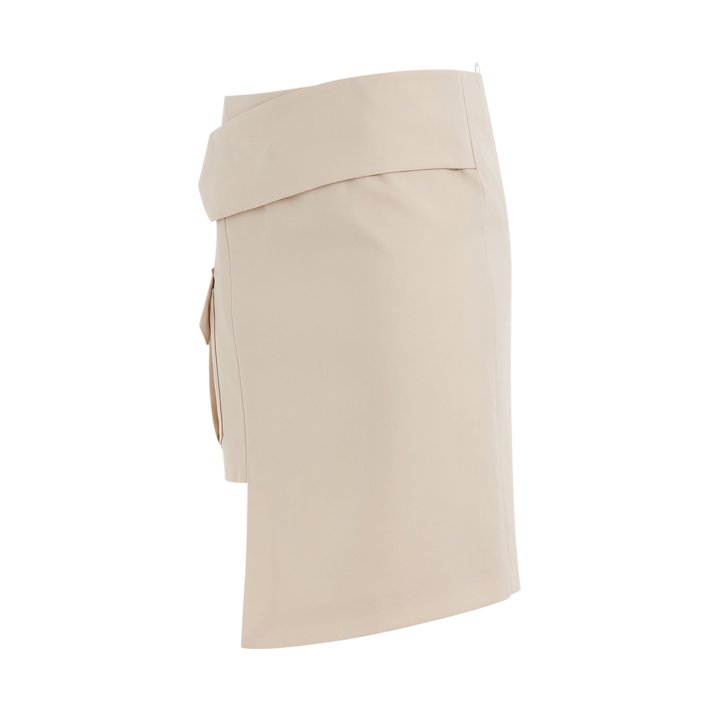 Toybox Dry Wool Pocket Skirt in Sand - 2