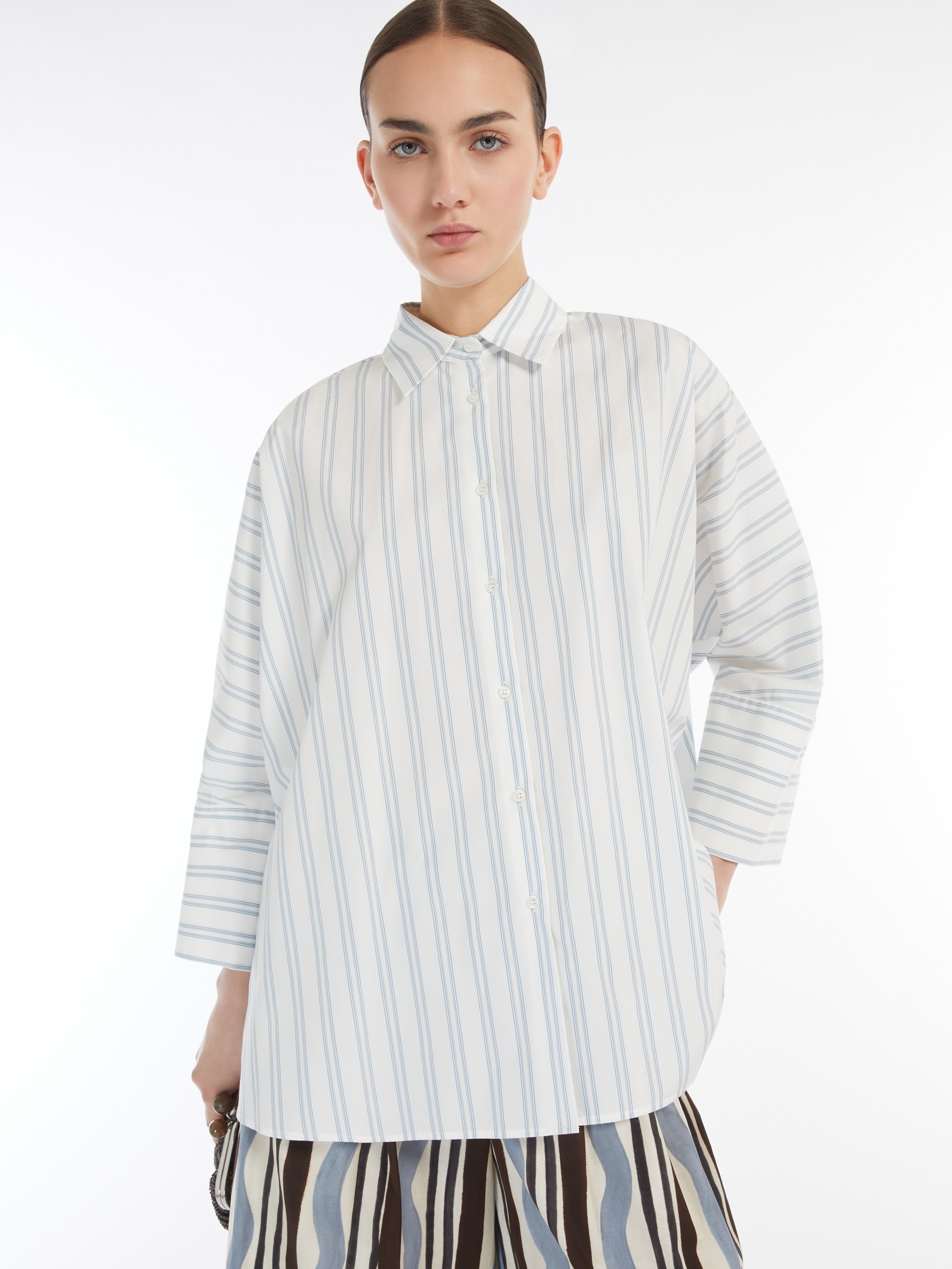 HUDSON Cotton poplin shirt - 5