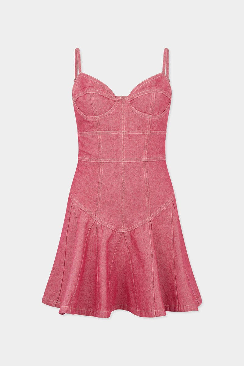 OXFORD DENIM FLOUNCY DRESS 1