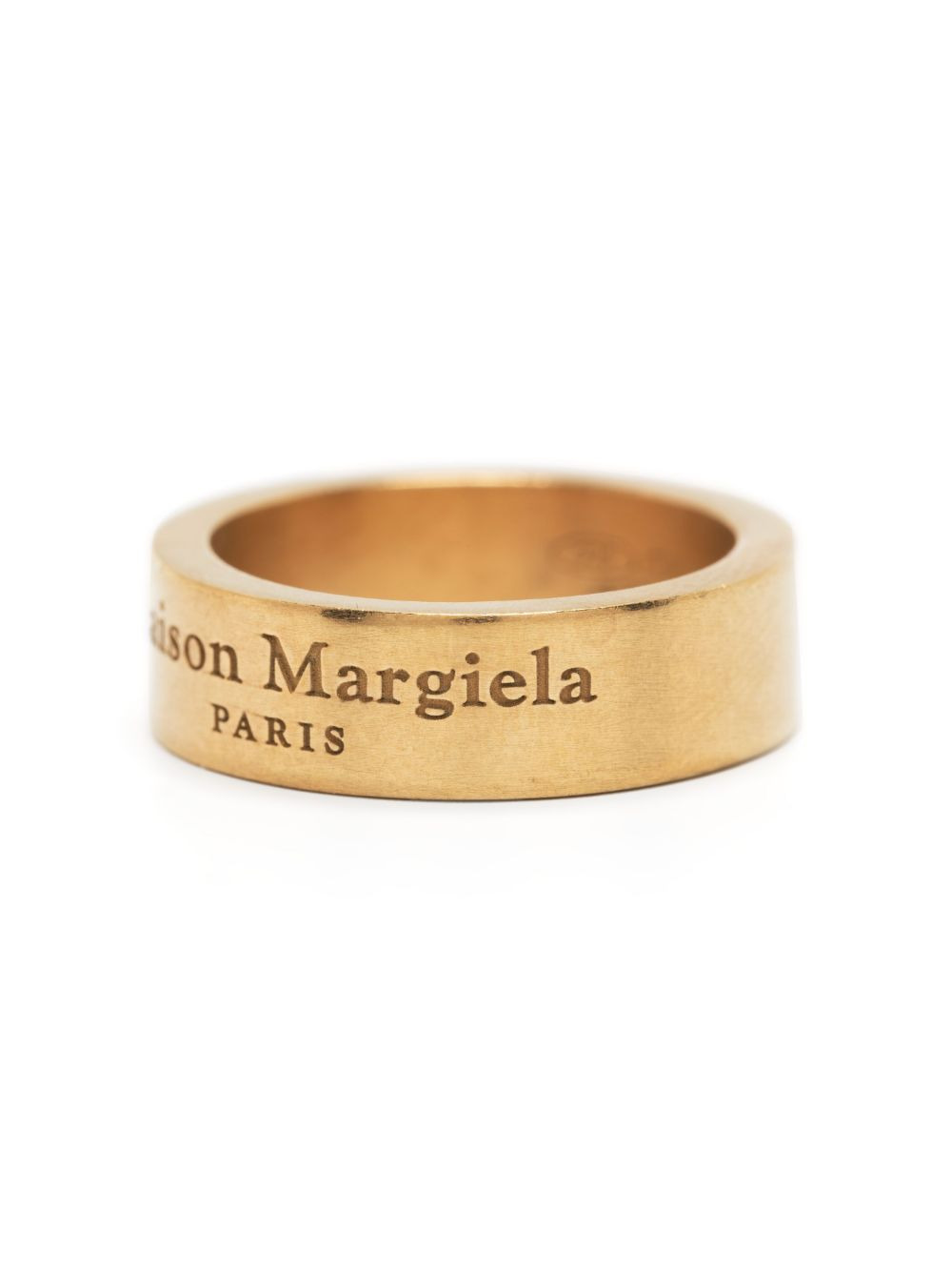 Maison Margiela engraved-logo silver ring - 2