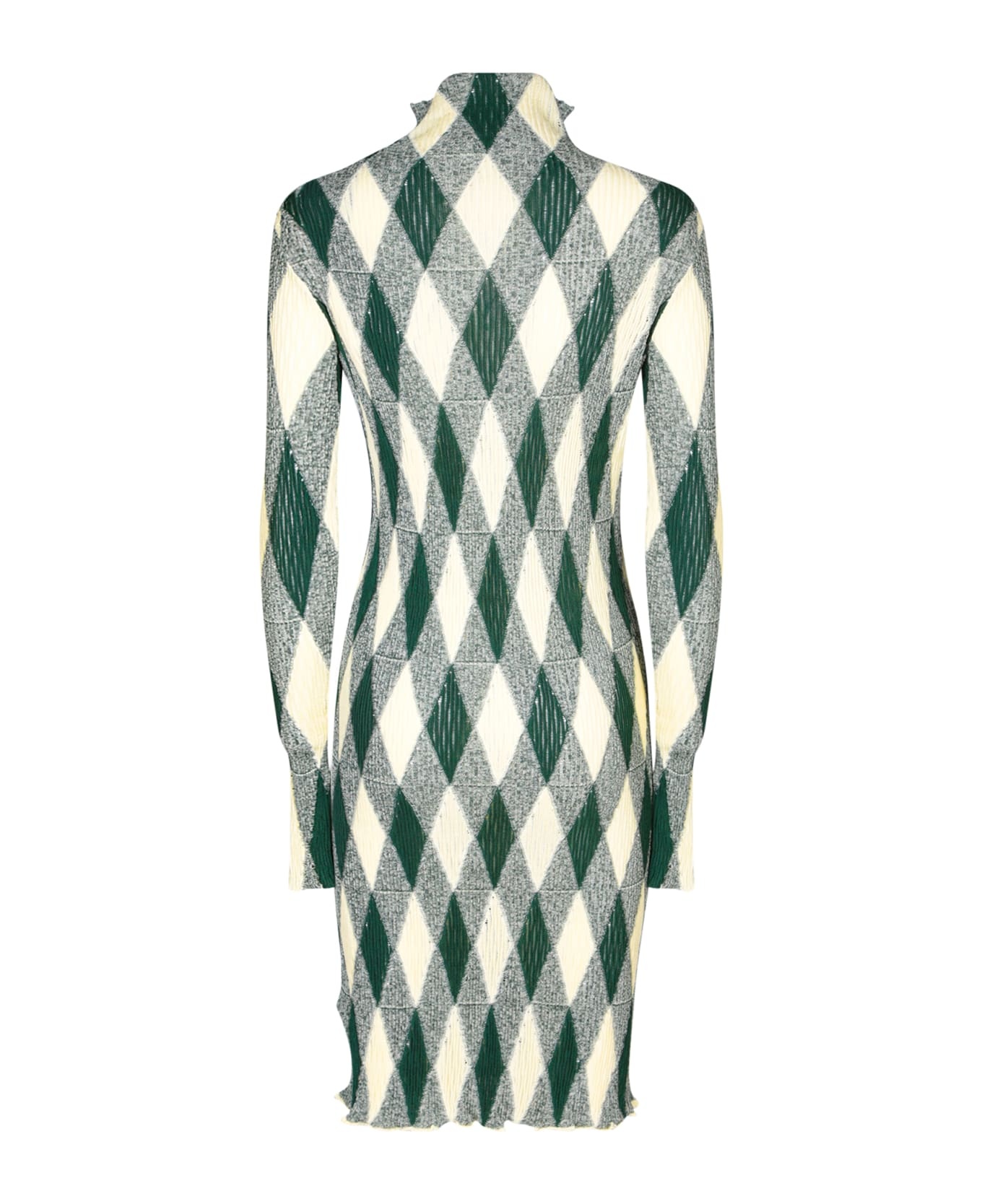 Argyle Motif Dress - 2