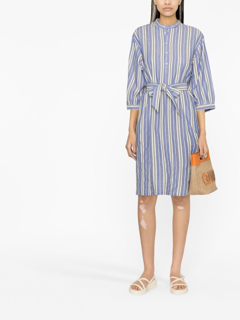 A.P.C. striped cotton shirt dress outlook