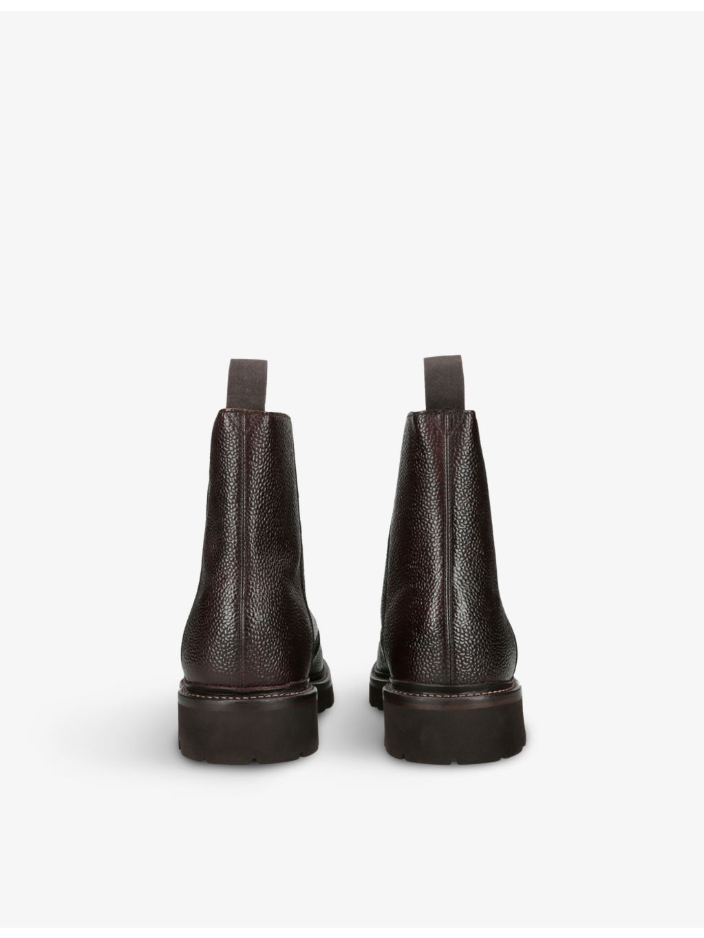 Brady lace-up flat leather ankle boots - 4