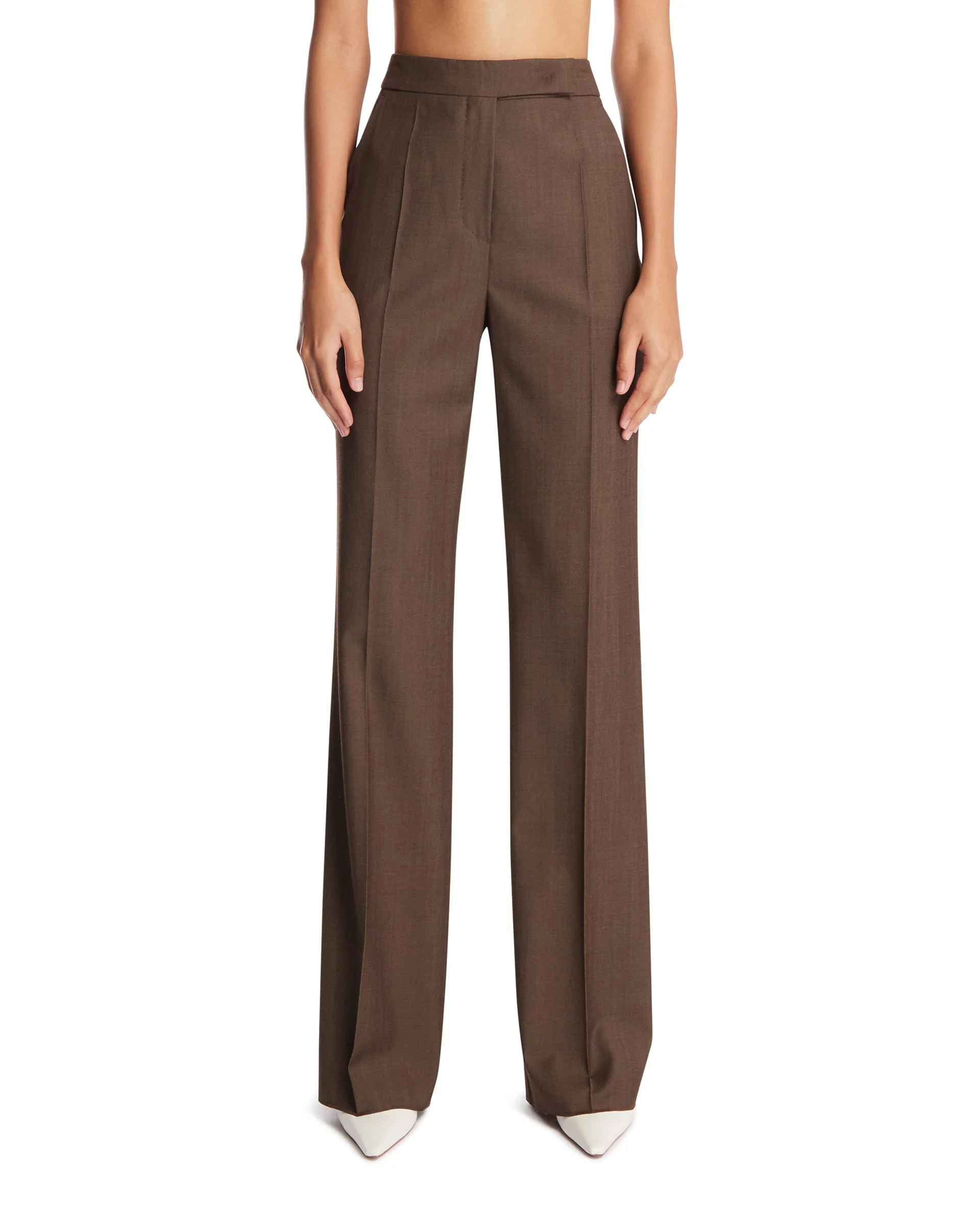 Brown Wool Trousers - 1