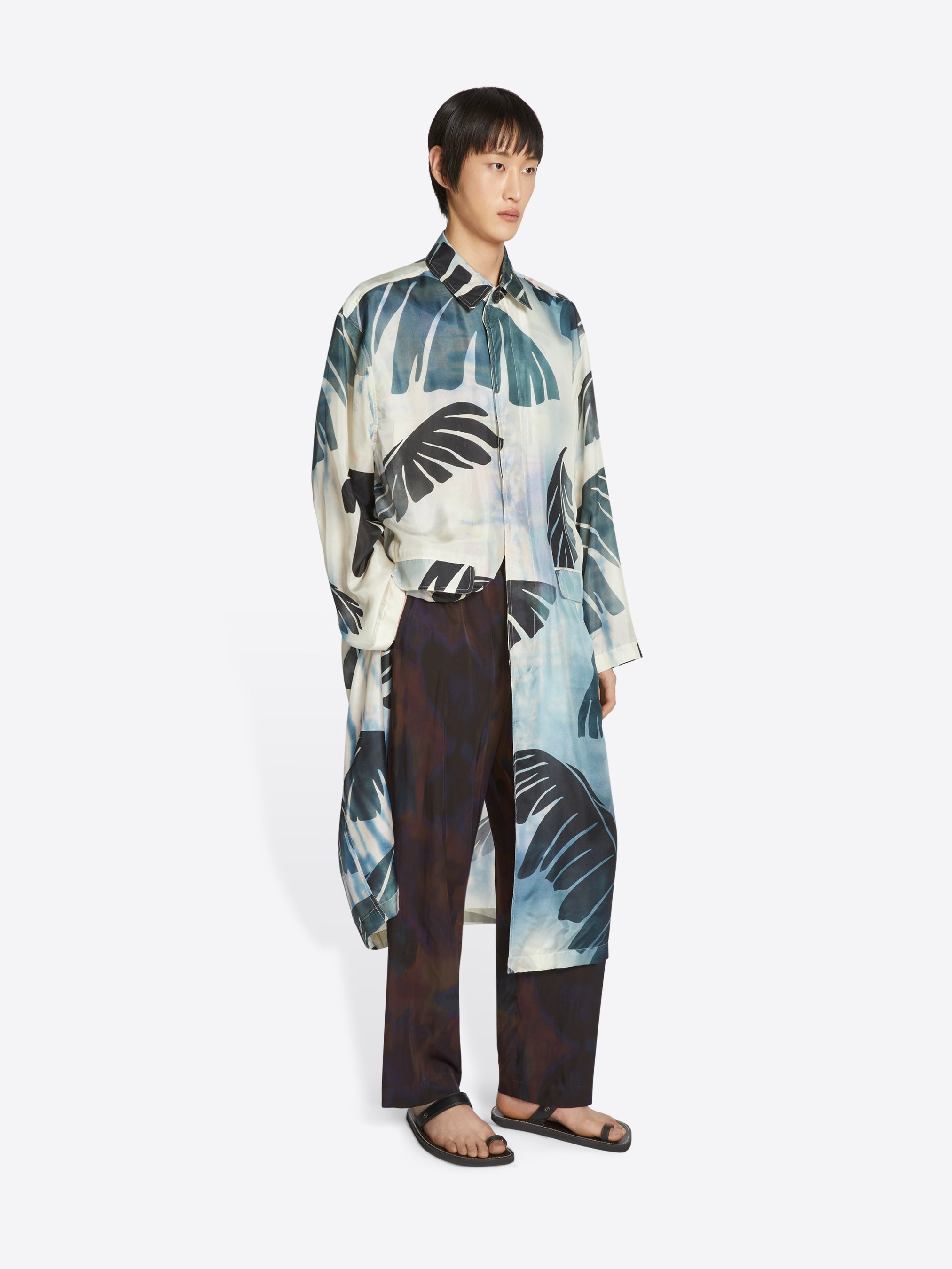 PRINTED SILK MAC - 3