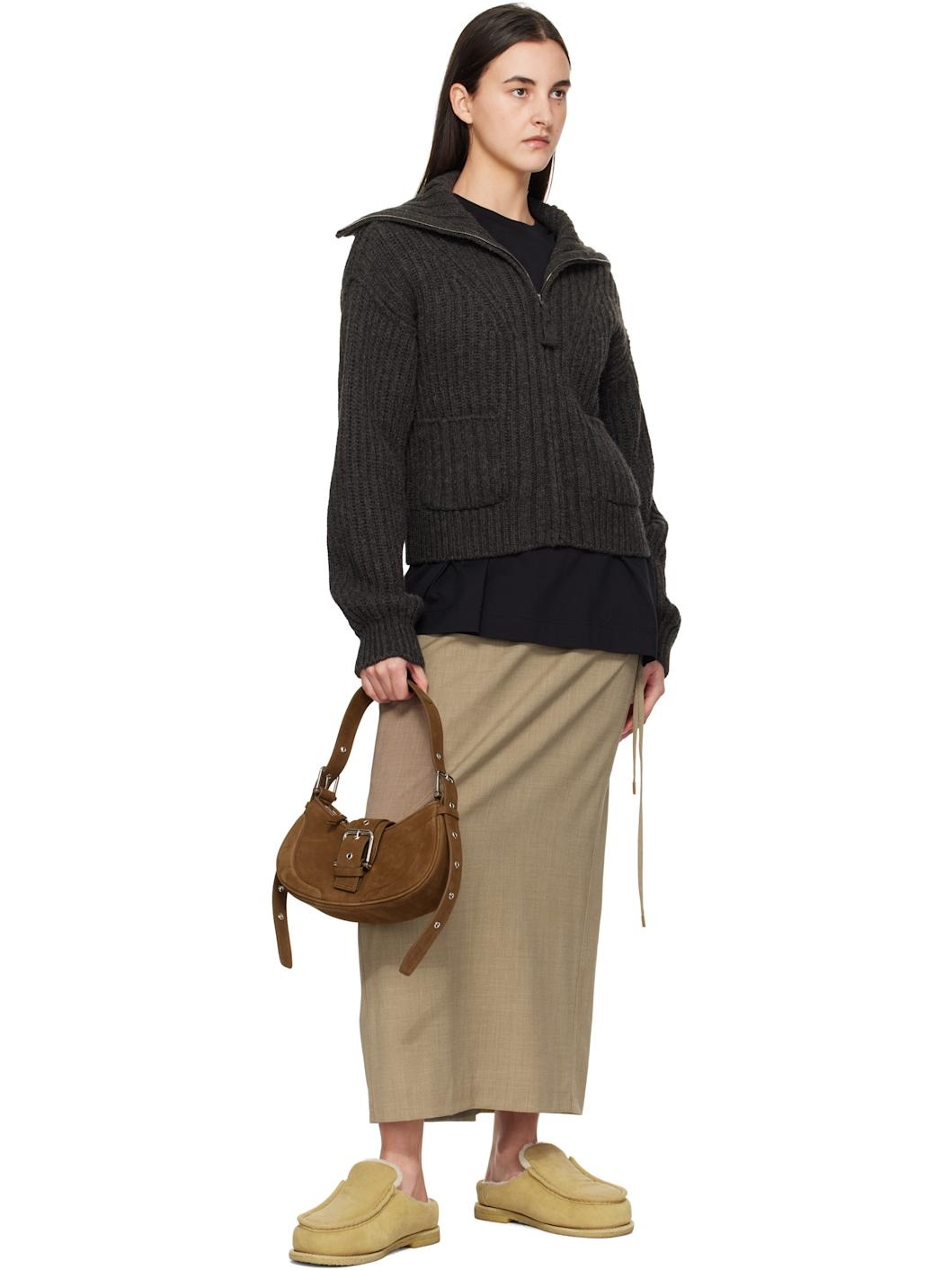 OSOI Brown Brocle Bag | REVERSIBLE