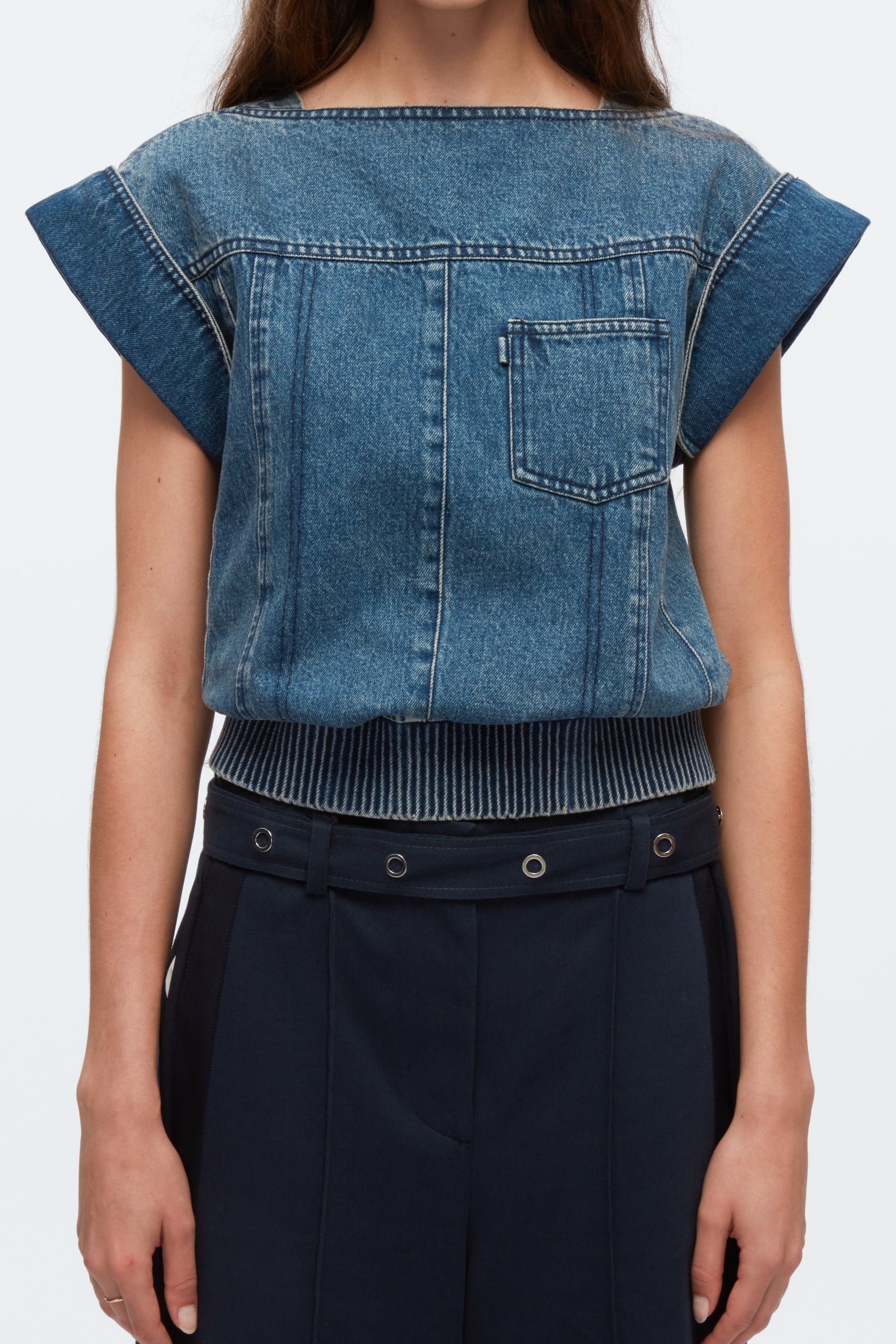 Deconstructed Denim Top - 2