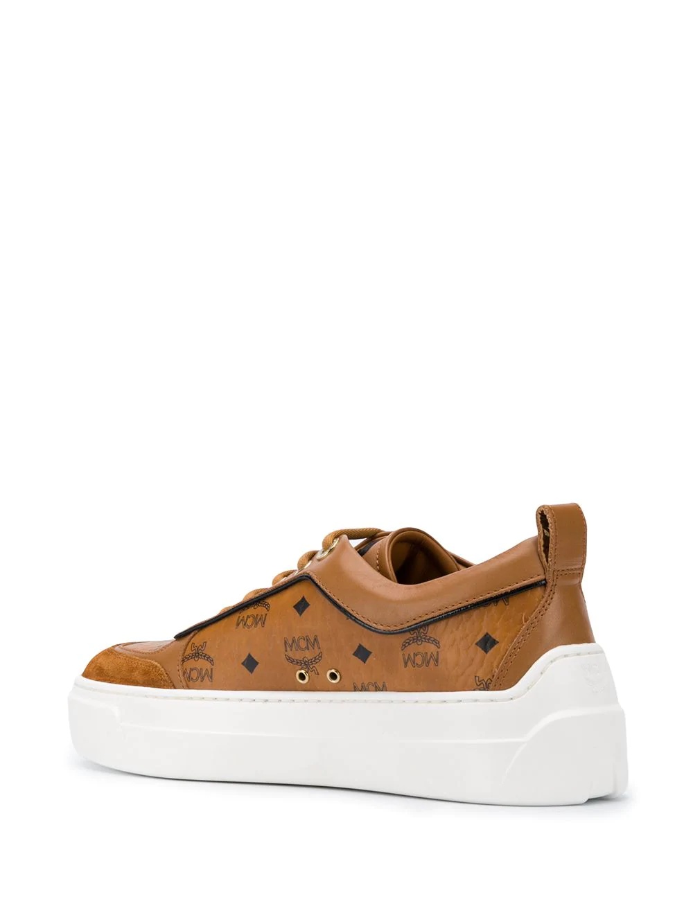 logo-print low-top sneakers - 3