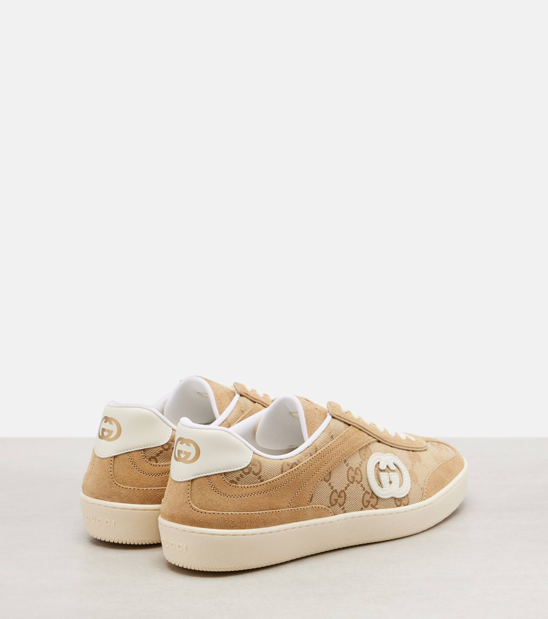 G75 GG Canvas suede-trimmed sneakers - 2