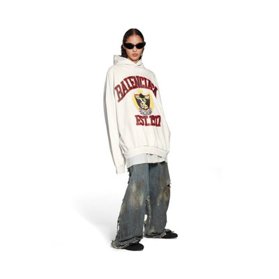 BALENCIAGA Diy College Hoodie Medium Fit in White outlook