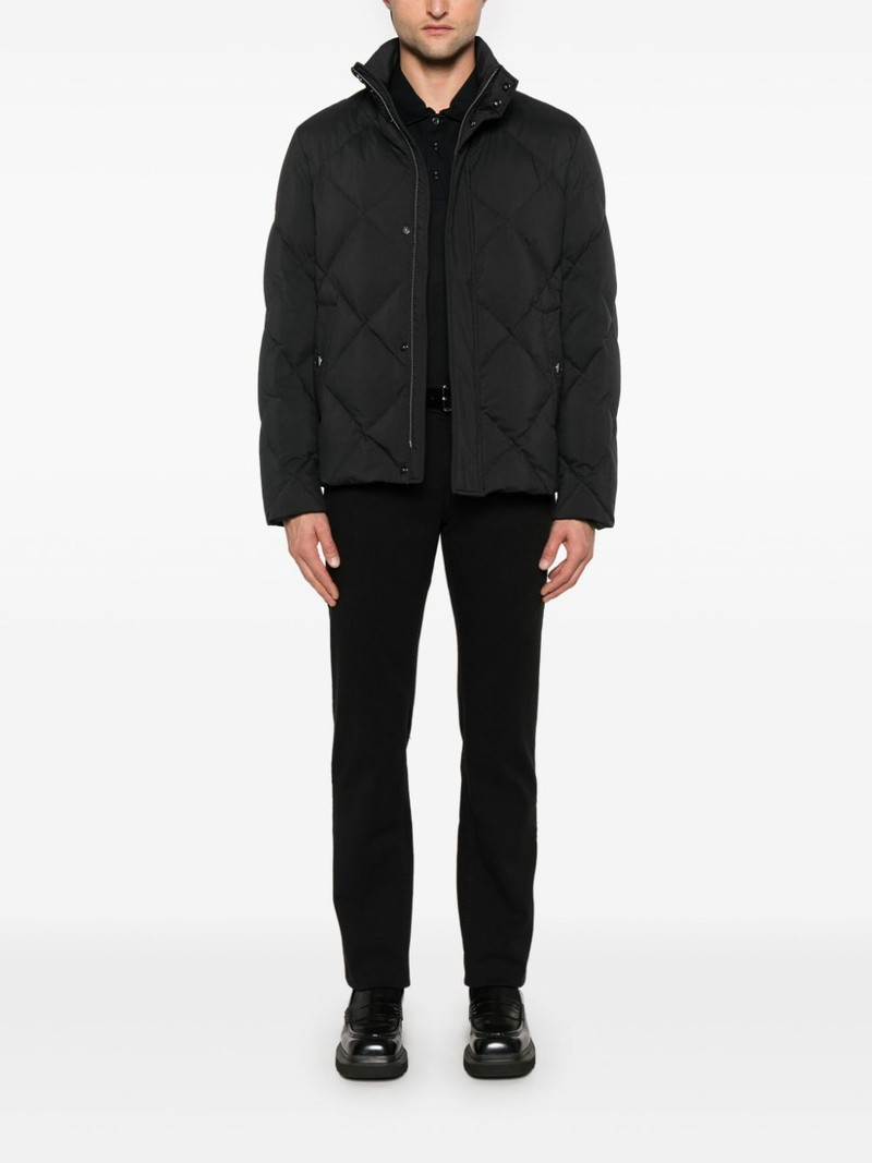 Canali piqué-weave polo shirt outlook