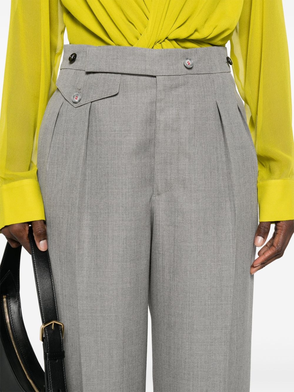 high-waist tailored trousers - 5