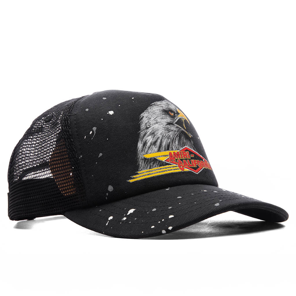 VINTAGE TRUCKER HAT - BLACK - 2