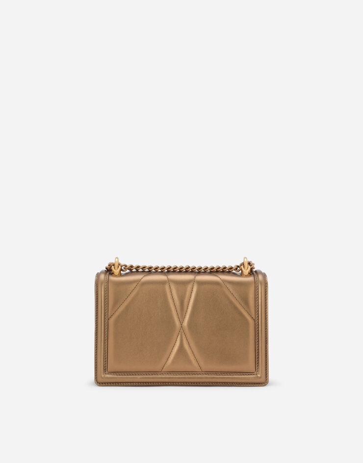 Medium Devotion bag in quilted nappa mordoré - 4